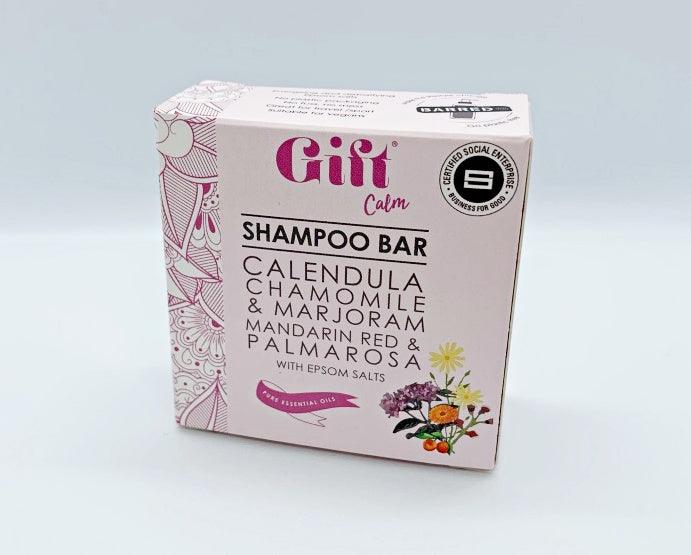 Calm Shampoo Bar - Marjoram, Palmarosa, Mandarin Red, Calendula & Chamomile - giftwellness